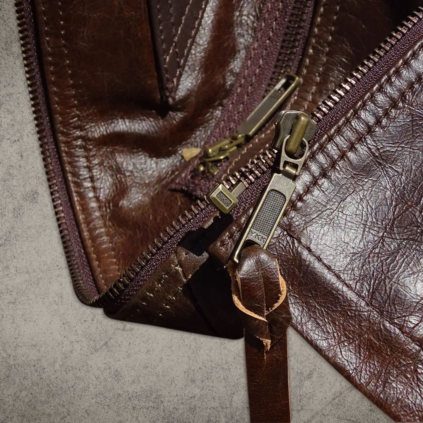 Brown Leather Aviator Jacket Mens