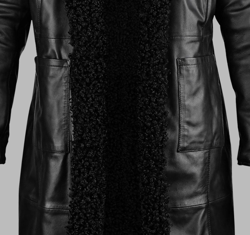 Long Black Leather Coats For Men