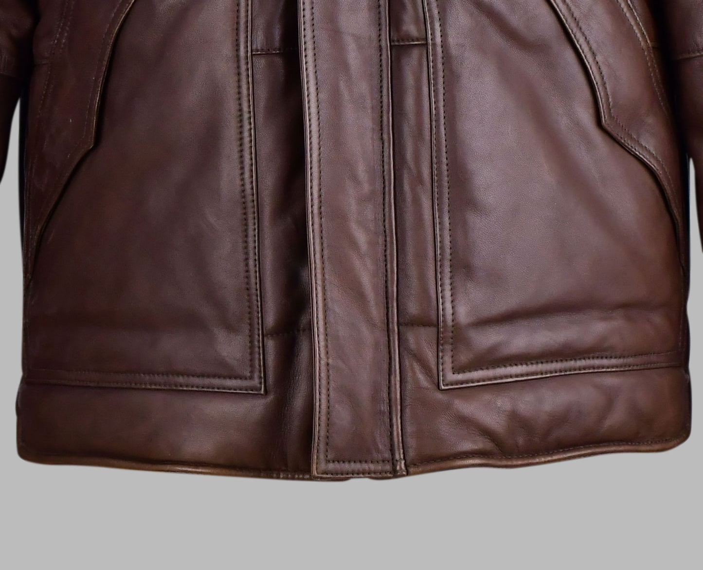 Aviator Leather Jacket Brown For Men