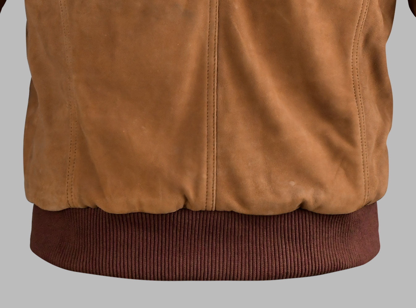 Brown Suede Bomber Jacket For Men