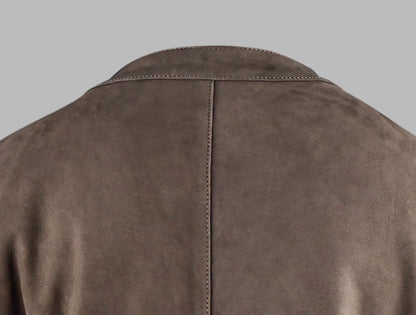 Suede Bomber Leather Jacket For Women