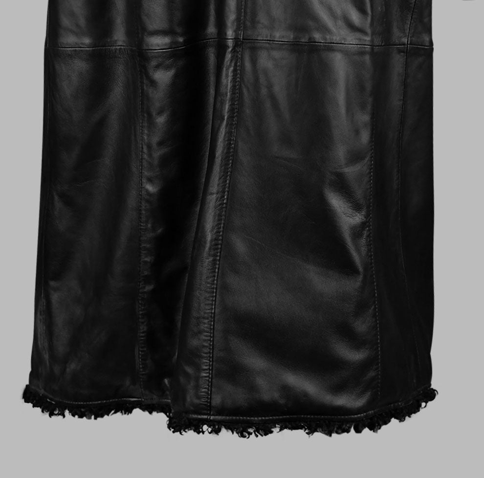 Long Black Leather Coats For Men