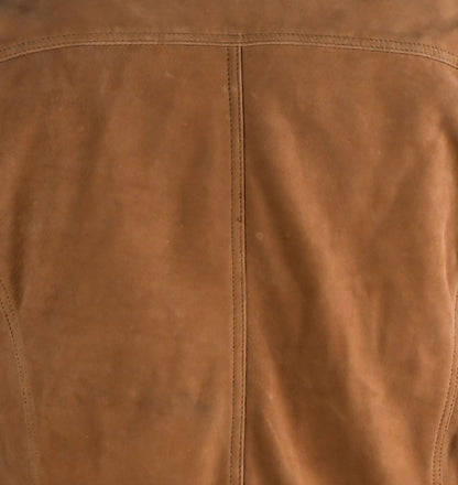 Brown Suede Bomber Jacket For Men