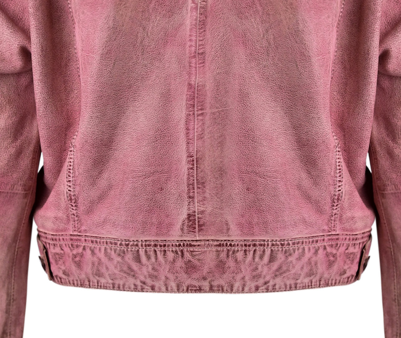 Waxed Purple Fashion Leather Jacket For Womens