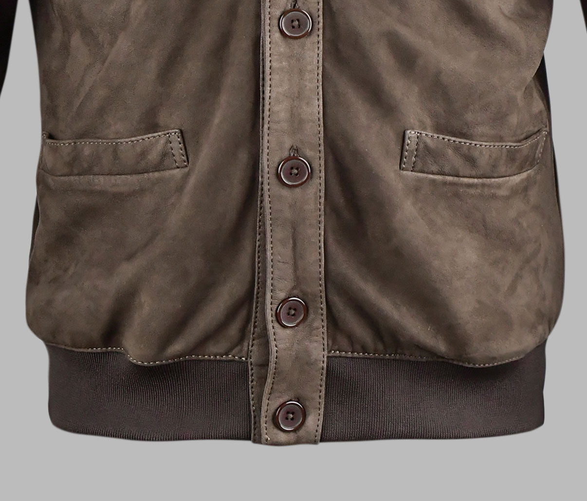 Suede Bomber Leather Jacket For Women