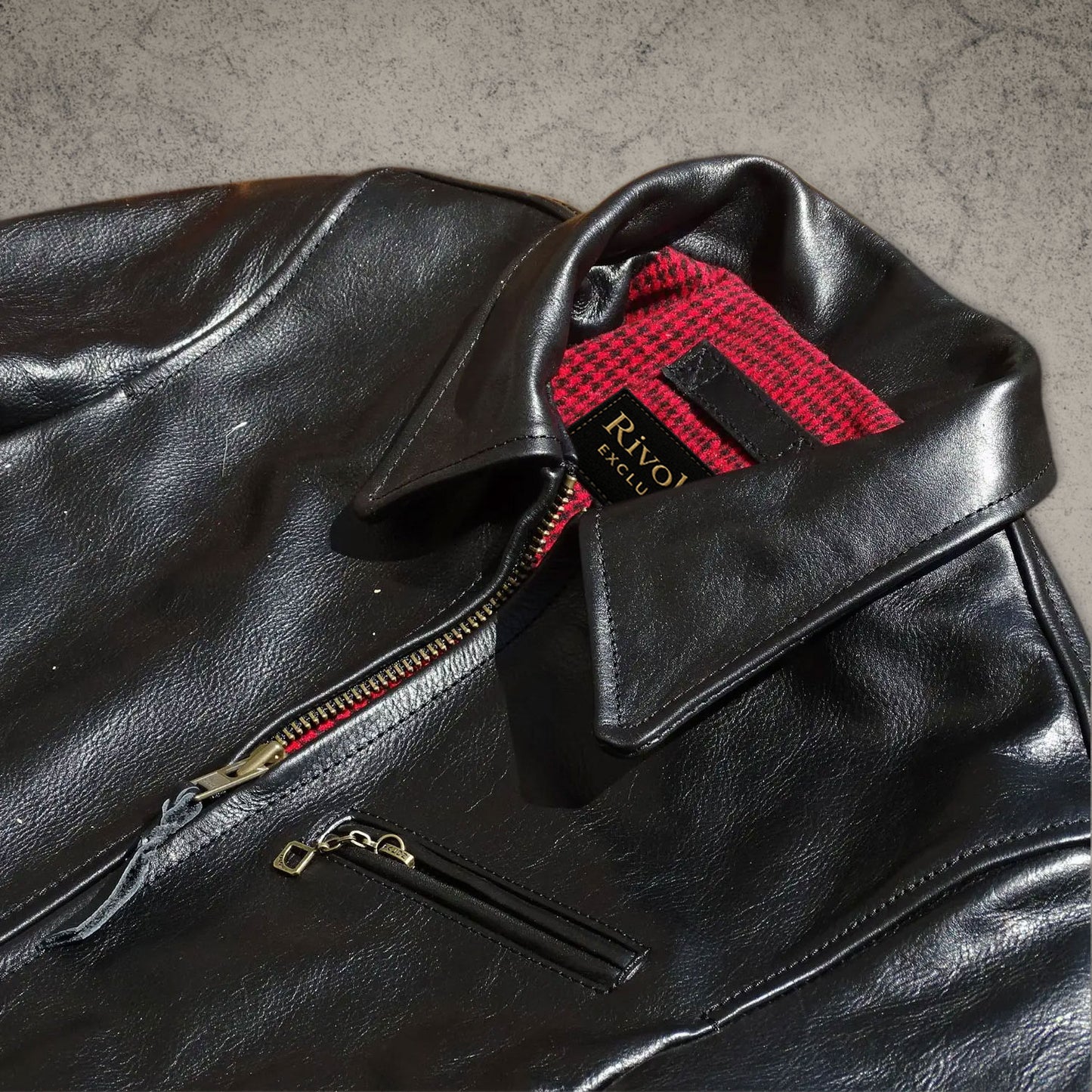 Black Leather Motorcycle Jacket For Women