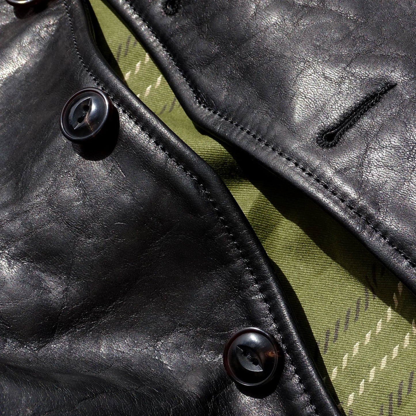 Black Leather Moto Jacket With Belt