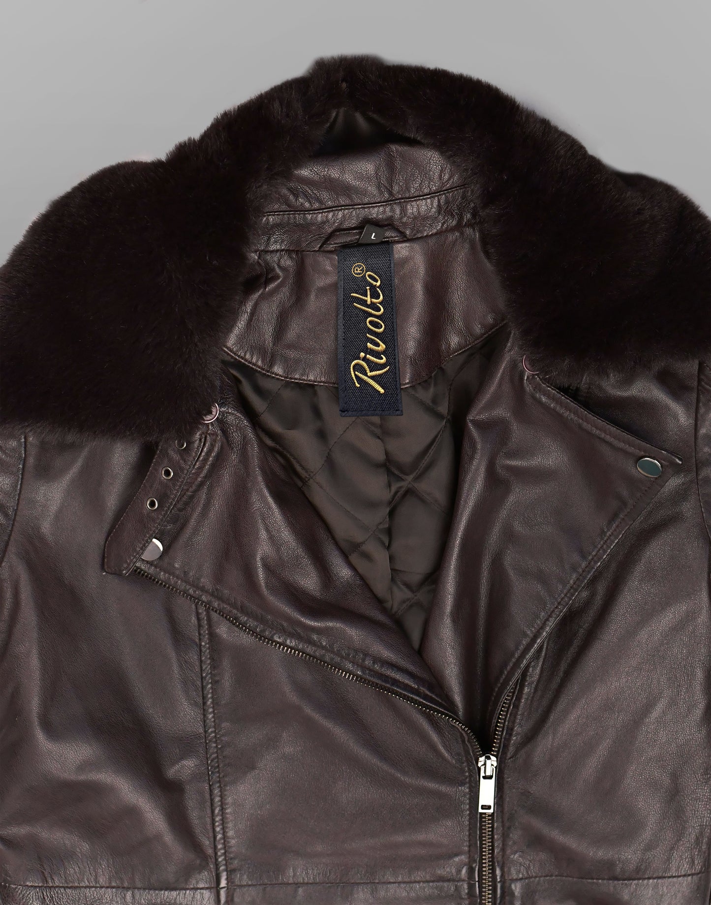 Long Black Leather Coats For Mens With Fur Collar