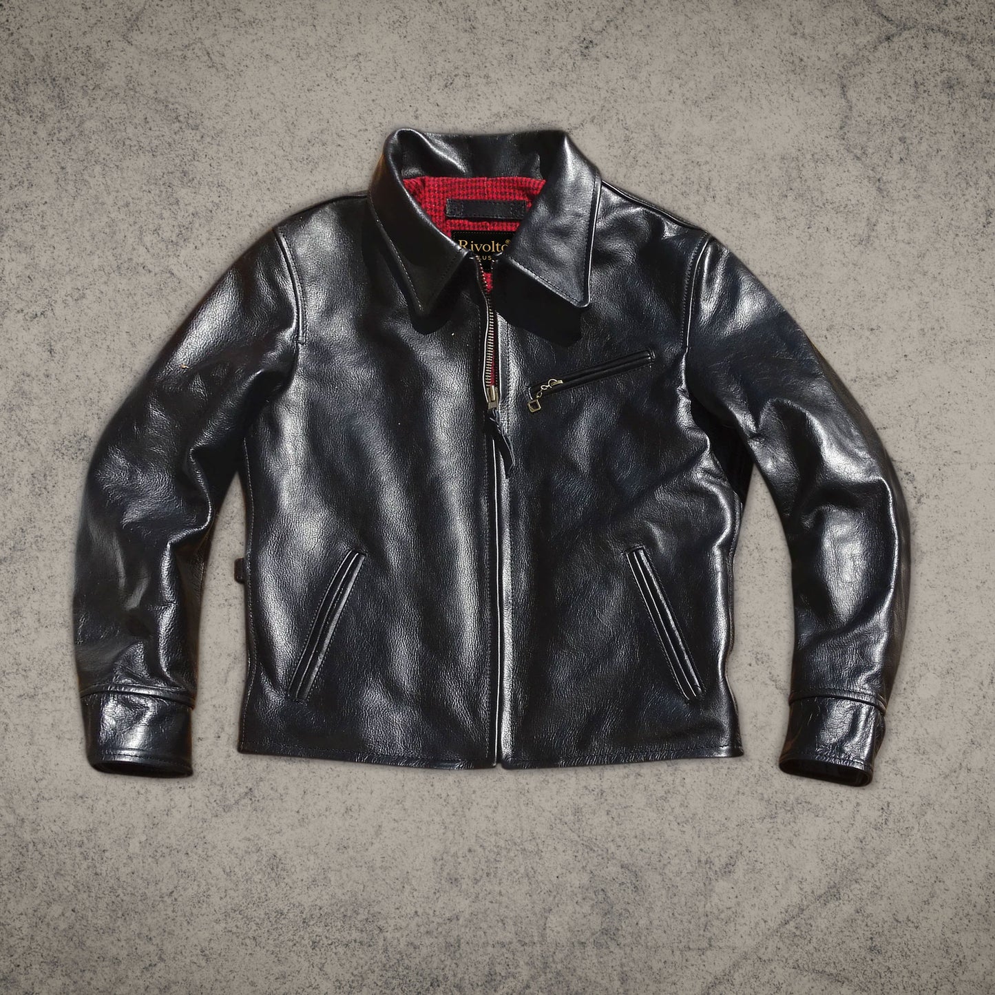 Black Leather Motorcycle Jacket For Women