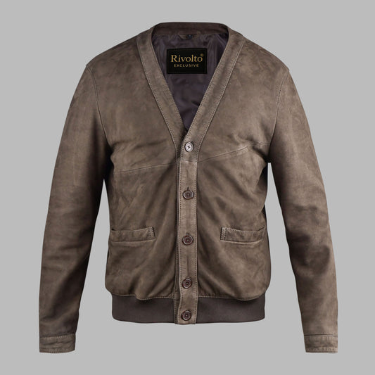Suede Bomber Leather Jacket For Women