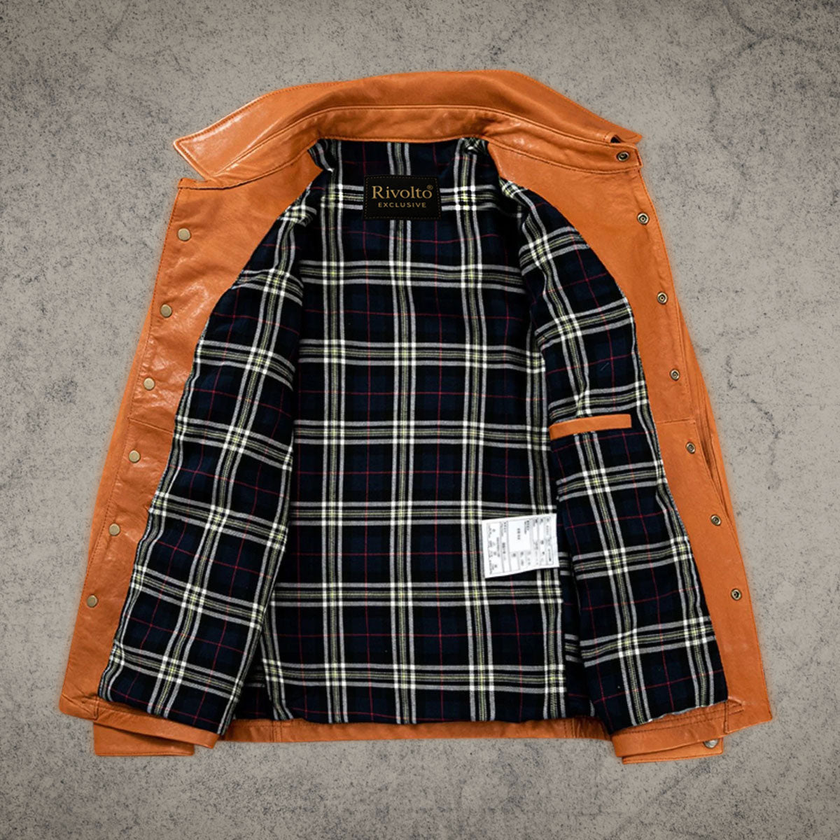 Vintage Brown Leather Jacket Shirt