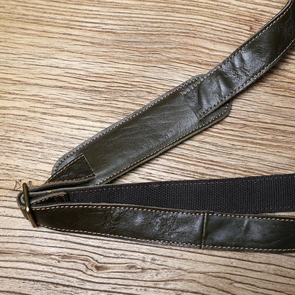 Top Layer Cowhide Unisex Leather Crossbody Bag