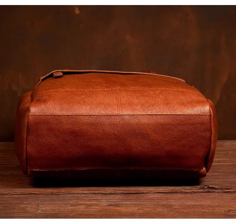 Brown Handmade Leather Backpack - Laptop Backpack