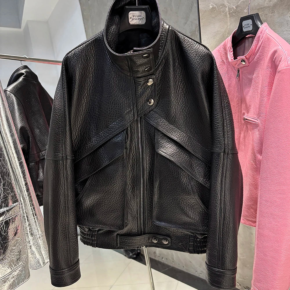 Suede Jacket Women Real Leather Jacket