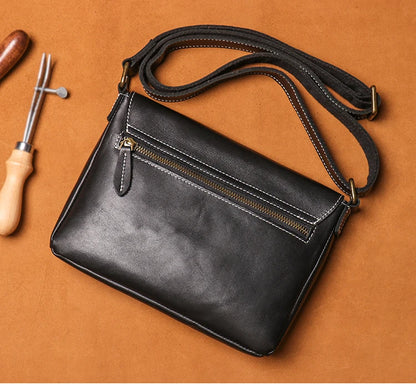 Soft Touch Mens Leather Crossbody Bag
