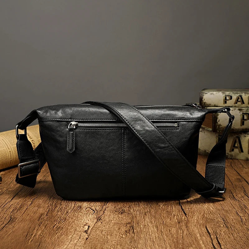 Stylish Women Leather Crossbody Bag - Compact Satchel