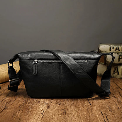 Stylish Women Leather Crossbody Bag - Compact Satchel