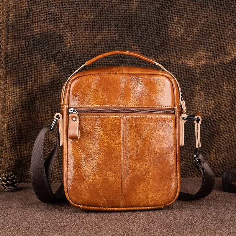 Luxury Leather Crossbody Bag For Man - Everyday Carry