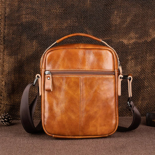 Luxury Leather Crossbody Bag For Man - Everyday Carry