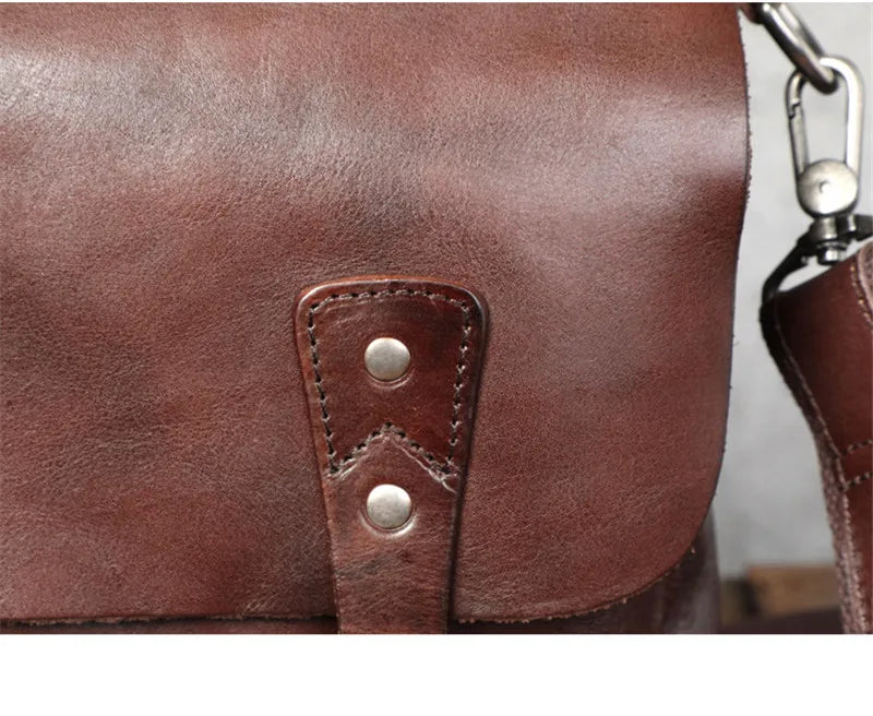 Ultra Soft Black Leather Laptop Bags For Men