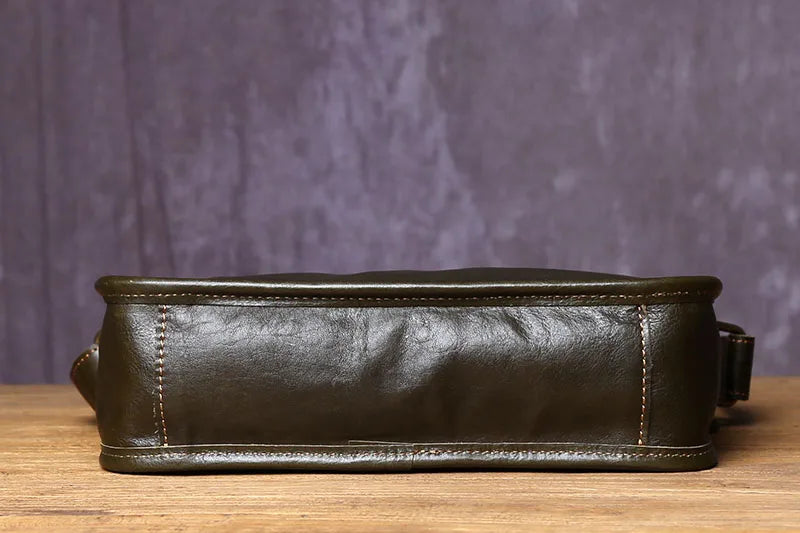 Top Layer Cowhide Unisex Leather Crossbody Bag