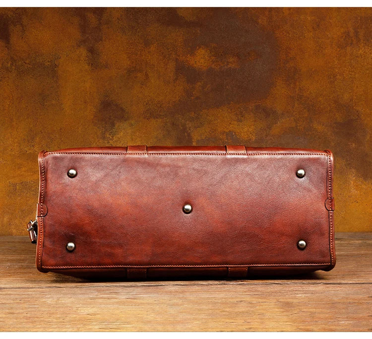 Vegetable Tanned  17-Inch Travel Business Bag