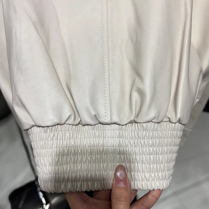 Oversized Brown Bomber Jacket For Women