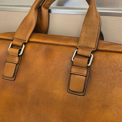 Prime Mens Leather Laptop Shoulder Bag