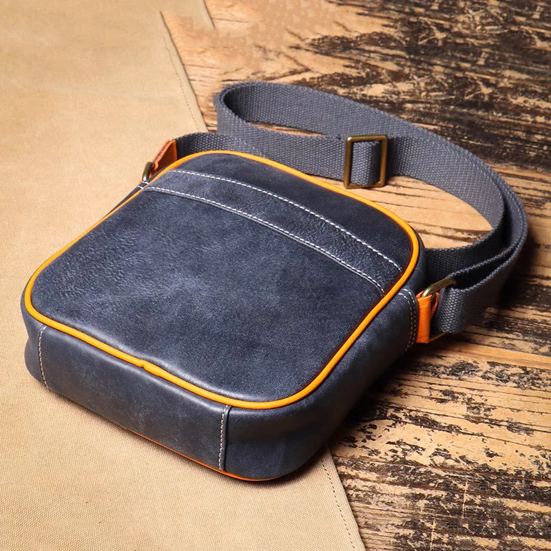 Unisex Casual Minimalist Leather Crossbody Bag
