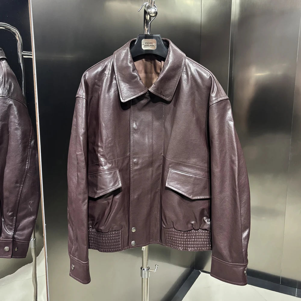 Oversized Brown Bomber Jacket For Women