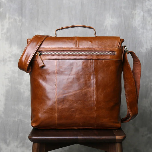 Top Layer Cowhide Large Capacity Business Commuting Bag