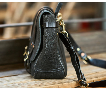 Unisex Leather Messenger Bag For Laptop