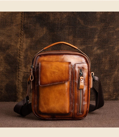 Luxury Leather Crossbody Bag For Man - Everyday Carry