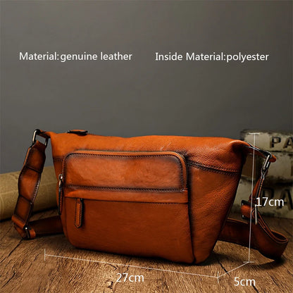 Stylish Women Leather Crossbody Bag - Compact Satchel