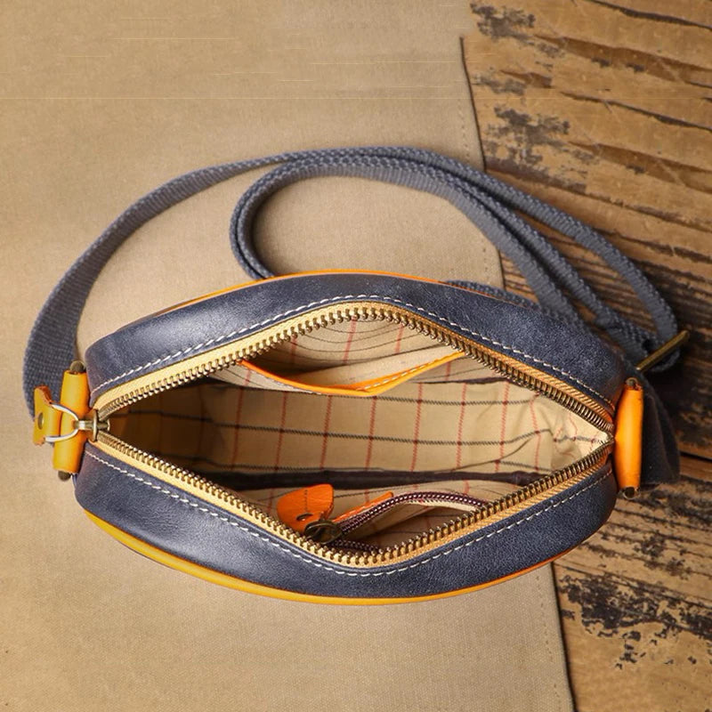 Unisex Casual Minimalist Leather Crossbody Bag