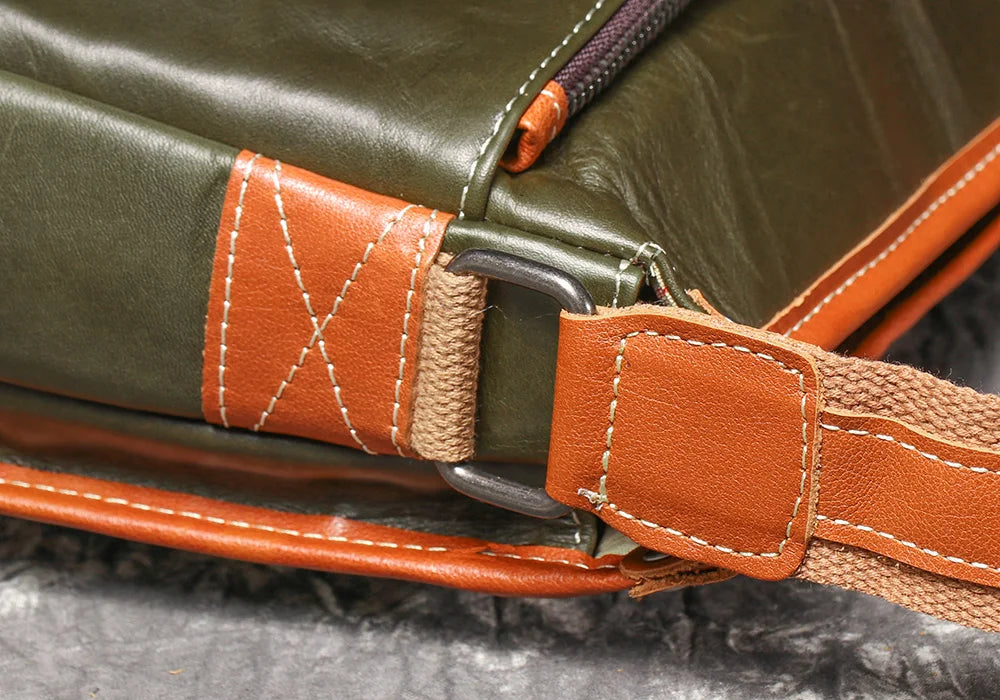 Artisan Colorblock Womens Leather Crossbody Bag