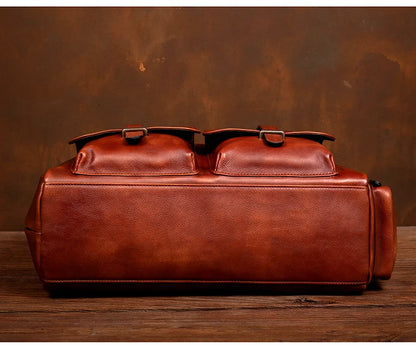 Large Capacity Leather Business Travel Bag