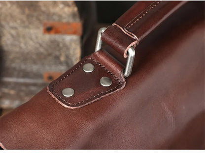 Ultra Soft Black Leather Laptop Bags For Men