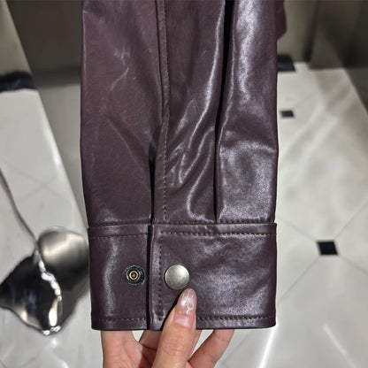 Oversized Brown Bomber Jacket For Women