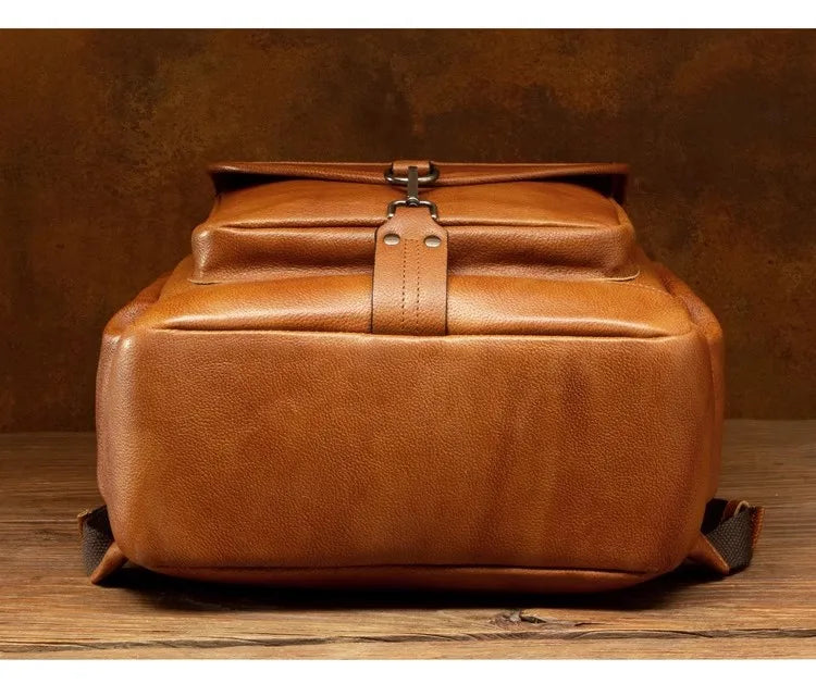 Unisex Buttery Soft Leather Backpacks - Large Capicity Bag