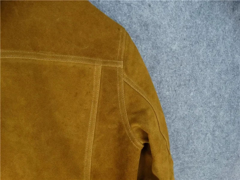 Mens Suede Leather Jacket - 3 Colors Available