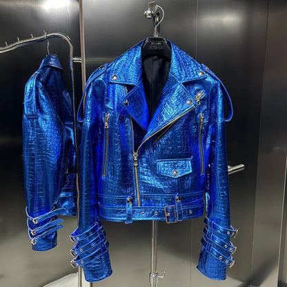 2025 Spring New Shinny Leather Jackets Women Real Sheepskin Coats Women Natural Lambskin Clothes