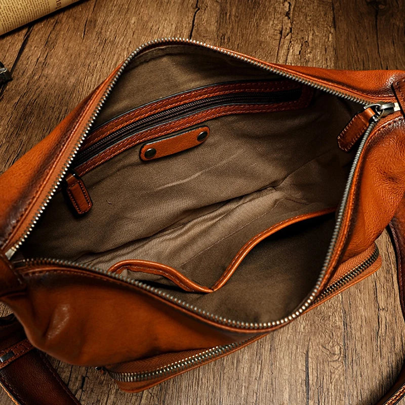 Stylish Women Leather Crossbody Bag - Compact Satchel