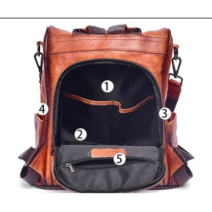 Vintage Large Capacity Woman Travel Backpack