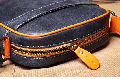 Unisex Casual Minimalist Leather Crossbody Bag
