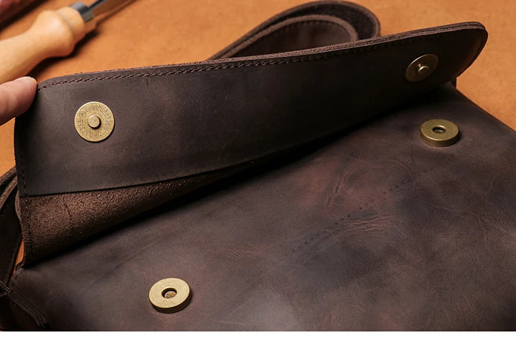 Soft Touch Mens Leather Crossbody Bag