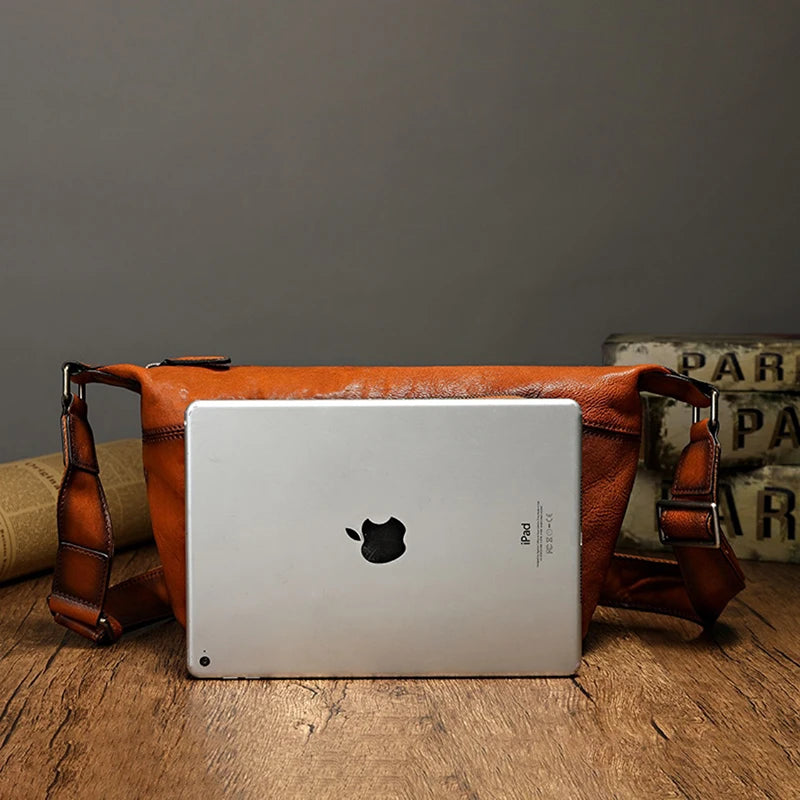 Stylish Women Leather Crossbody Bag - Compact Satchel