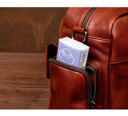 Large Capacity Leather Business Travel Bag
