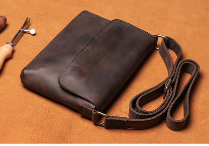 Soft Touch Mens Leather Crossbody Bag