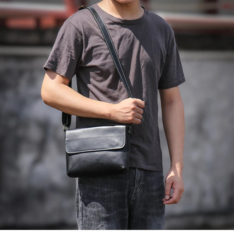 Soft Touch Mens Leather Crossbody Bag